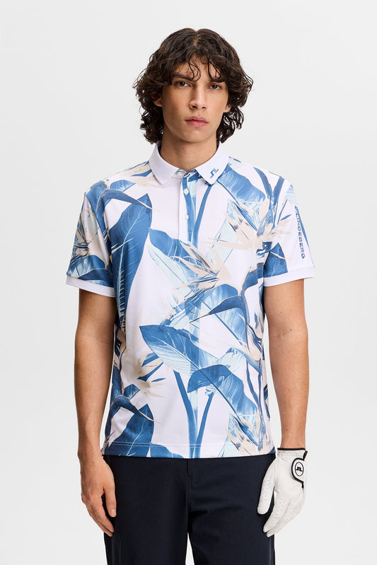 Tour Tech Print Polo / Paradise Skylight M