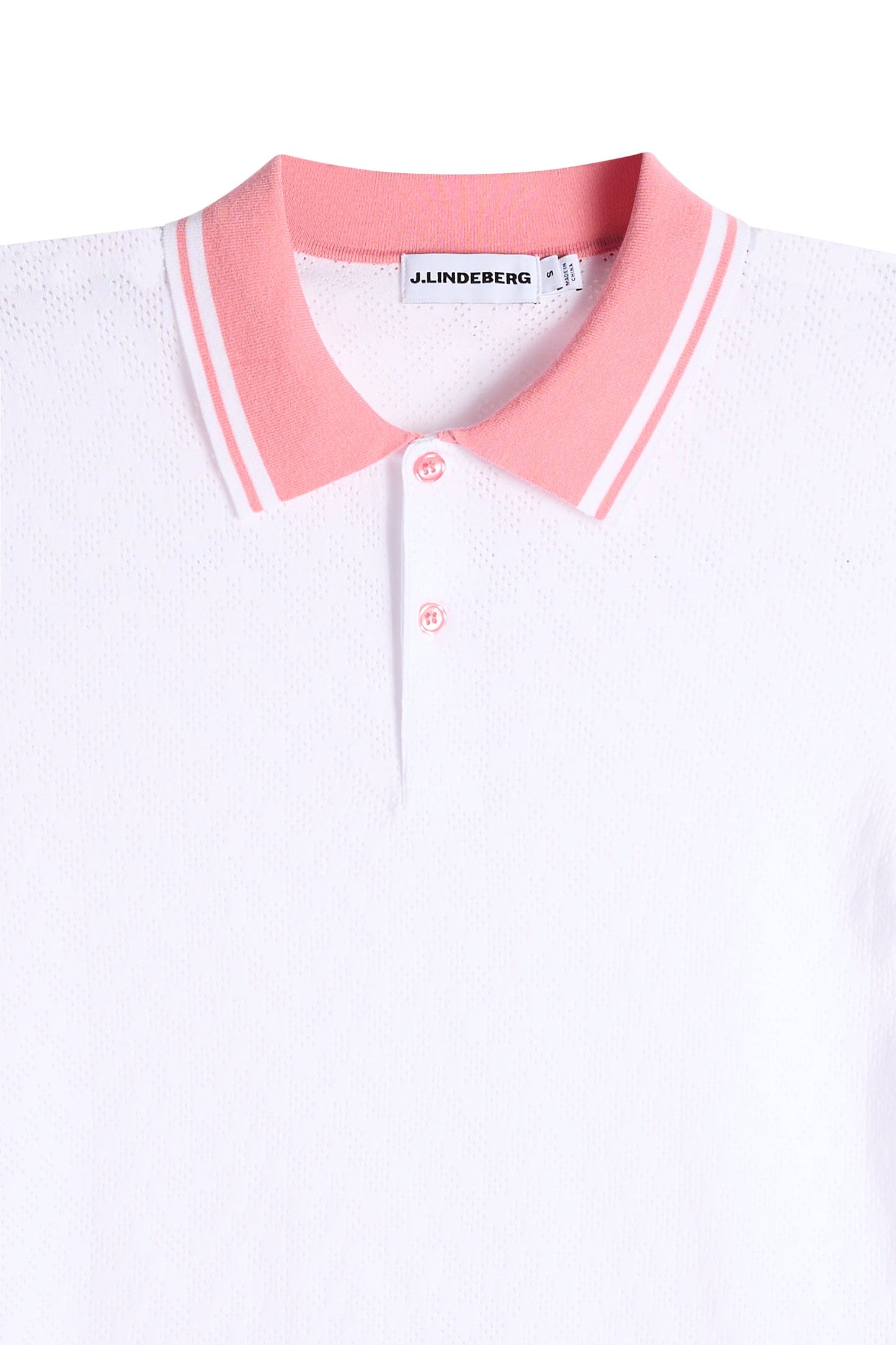 Polly Pointelle Polo / White