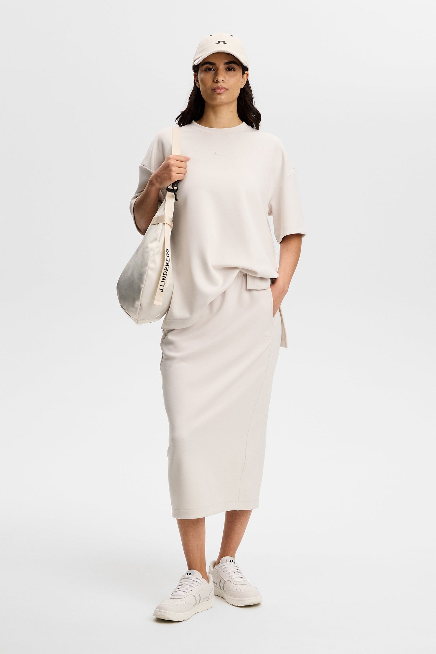 Paula Jerseysweat Skirt / Moonbeam