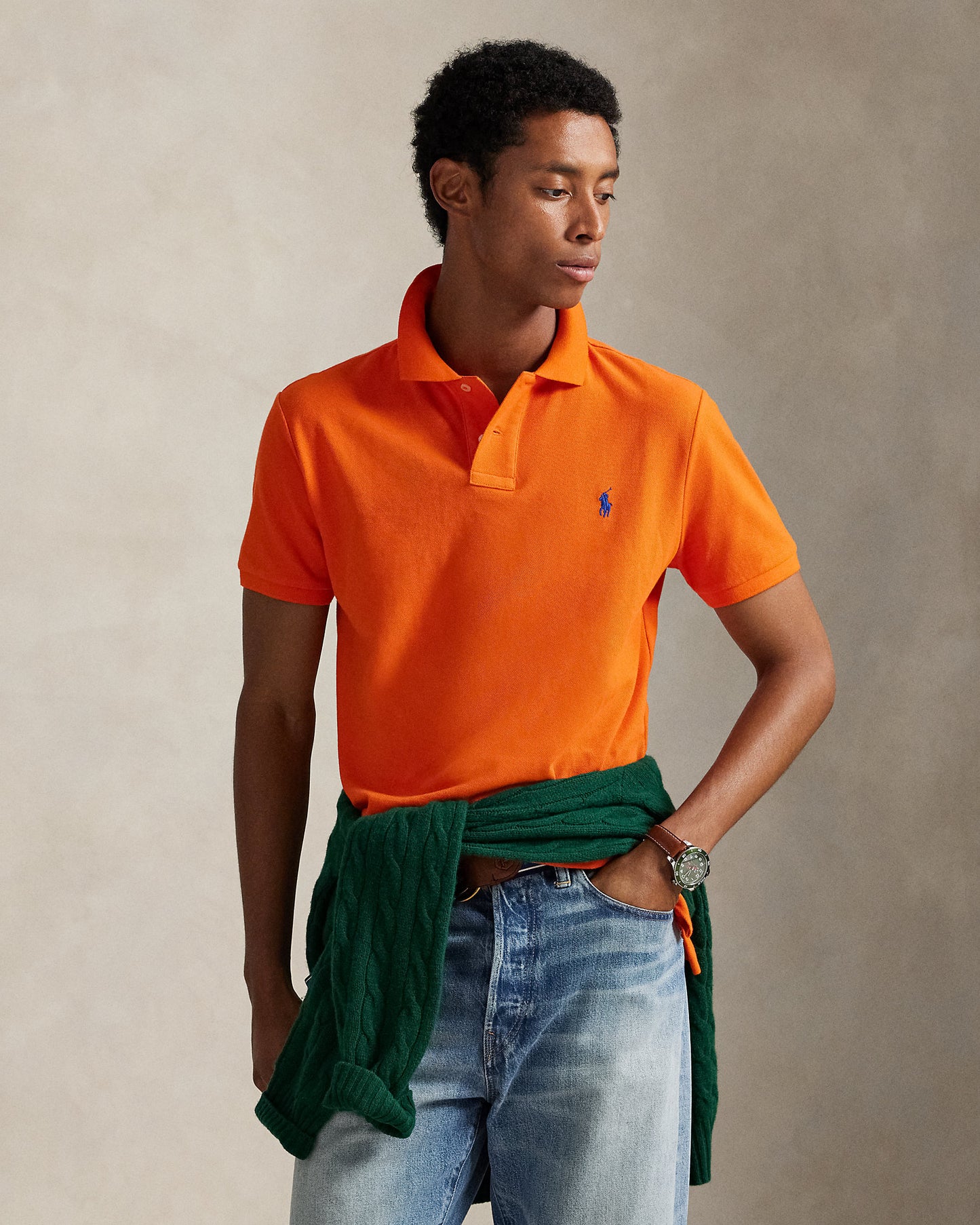 The Iconic Custom Slim Fit Mesh Polo